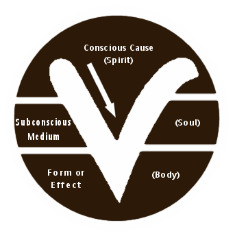 Circle and V Symbol